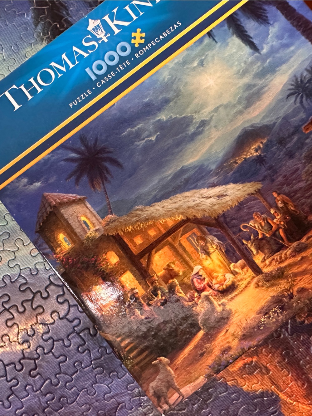 Thomas Kinkade 1000-Piece Jigsaw Puzzle - Nativity Scene Christmas Ceaco
